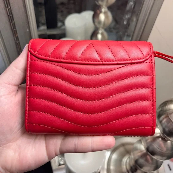 SOLD ❤️ Authentic Louis Vuitton New Wave Compact Wallet in Rouge - Picture 17 of 17